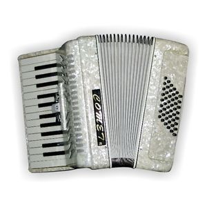 comet fisarmonica 48 bassi colore bianca