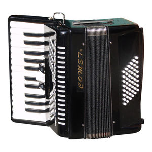 comet fisarmonica 48 bassi colore nero