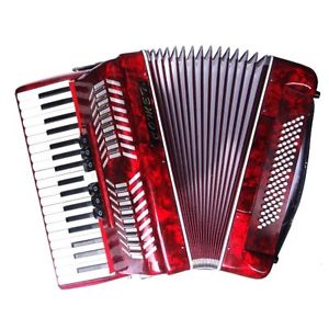 comet fisarmonica 80 bassi colore rosso