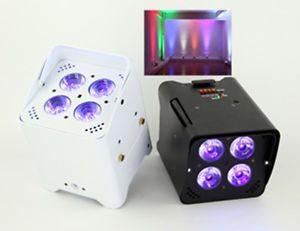 10pcs/ 6in1 RGBWA+UV Wireless Battery led par light+flight case +rain cover+IR