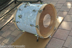 VINTAGE Ludwig 18" CLASSIC BASS DRUM CONVERSION in WMP for YOUR DRUM SET! #J523