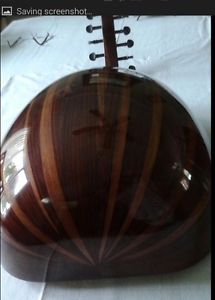 Egyptian Oud, by BKR DAHRAR. PADOUK WOOD? With mother of pearl accents