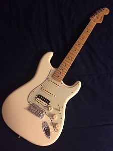 Fender USA Professional Stratocaster HSS Electric Guitar Olympic White Maple