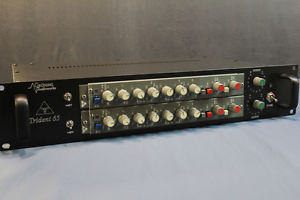 Vintage Trident 65 mic preamps. Racked and Ready.