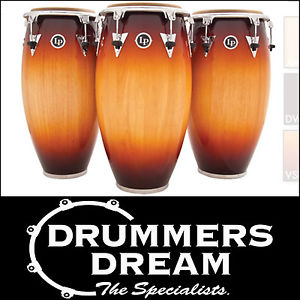 LP Classic Top tuning 3pce Conga Set Percussion (Conga, Quinto, Tumbadora)