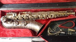 VINTAGE GERMAN TENOR SAXHOPHONE WELTKLANG with CASE