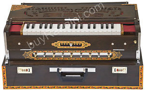 CALCUTTA HARMONIUM No.6200tw|MAHARAJA|3 REED|9 SCALE CHANGER|TEAK|BOOK|BAG|BGH-2