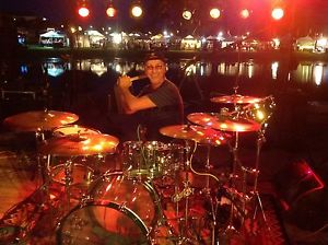 RCI Vistalite Coke Bottle Green Set Drum Kit 22",10", 14" Orlando fl.