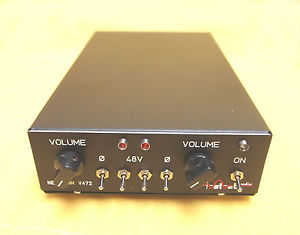 Neumann Dual Micpre V472-2 Lunchbox * phantom power * phase reverse * volume PSU