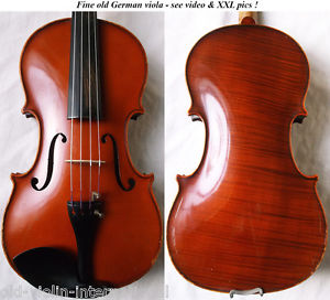 RARE HUGH OLD GERMAN MITTENWALD VIOLA - VIDEO - BRATSCHE 中提琴 альт ビオラ VIOLIN 766