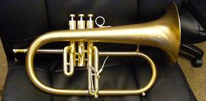 Adams Custom Series F-2 Flugel Gold Brass Brush Plated