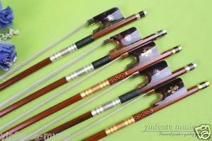 5PCS Rare shell Frog Cello Bow Brazilwood Straight Balance Fine Pull New #1229
