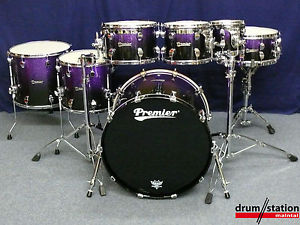 Premier Elite Maple Shellset in "Purple Sparkle Fade"  -  22,8,10,12,14,16" + SD
