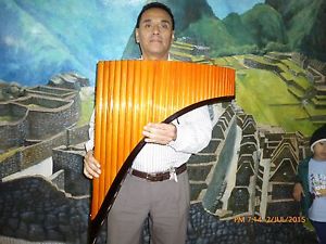 AMAZING Q'AWARY  SPIRITUAL PANFLUTE BASS 29 PIPES FROM PERU