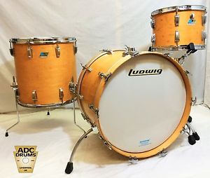 Vintage 1970s Ludwig Natural Maple Classic drum Kit 22/13/16 (1979-81)