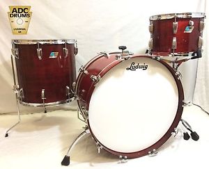 Vintage Ludwig Red Mahogany Classic Maple Drum Kit 22/13/16 (1980-81)