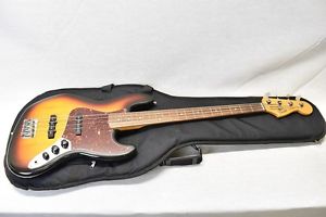 2005 Fender Mexico Jazz Bass 60S Classic Series 3 Tone Sunbust w/Gig bag