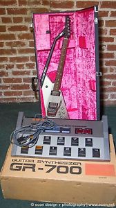 Classic Vintage ROLAND GR-700 Guitar Synthesizer in Box w/ G-707, Cable, & Case!