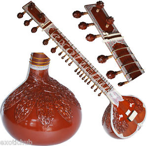 SITAR~RAVI SHANKAR STYLE WITH FIBER BOX~DESIGNER TUN WOOD~TABLA~STRING EHS