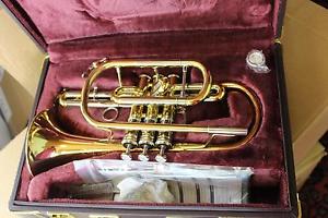 Jupiter Tribune Model 1220RL Professional Artist Cornet ROSE BRASS BELL DISPLAY
