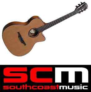 LAG TN200A14CE Auditorium Nylon Cutaway Classical Acoustic Electric Guitar New