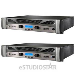 (2) Crown XTI 6002 Series 2 Channel 3000W Stereo Amplifiers Amp Pair New
