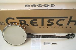 BRAND NEW Gretsch G9451 Amber Finish Dixie Deluxe 5-String Banjo Open-back