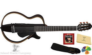 Yamaha SLG200N Nylon String Silent Guitar Translucent Black Finish