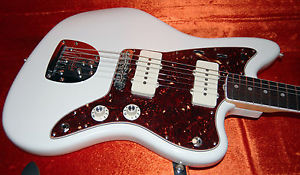 2015 Fender American Vintage '65 Jazzmaster Electric Olympic White Matching Peg