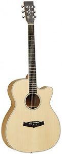 TANGLEWOOD TPE-SFCE-AS PREMIER SUPER FOLK, FIGURED ASH ELECTRO ACOUSTIC GUITAR