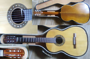 1960 Roca lefty left handed setted flamenco guitar restored