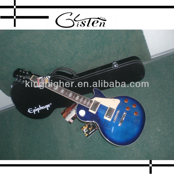 blue perfact matrial two pick up electric guitar