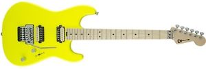 NEW! 2016 Charvel Pro Mod San Dimas Style 1 HH FR guitar in neon yellow finish