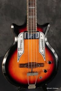 1962 AIRLINE/Valco/Supro POCKET BASS Sunburst!!!