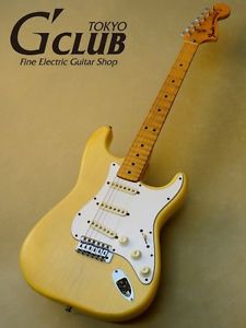 Fender 1976 Stratocaster White blonde w/hard case Free shipping Guitar #E697