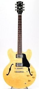 Gibson ES-335 Dot Reissue NAT Yellow Electric bass w/ Hard case Right hand