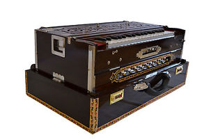 HARMONIUM~9 SCALE CHANGER~TEAK WOOD~3 SET REEDS~BASS/MALE/FEMALE