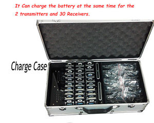 72-76MHz Protable Wireless Tour Guide System with Charge Case Teaching,Training