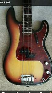 1969 Fender Precision Bass SUNBURST leo fender CBS rosewood tortoise P-Bass