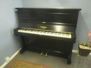 Reconditioned, Black,Overstrung,"Chappell" 88 note  Piano CAN DELIVER.