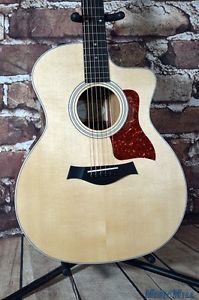 2016 Taylor 214ce Deluxe DLX Acoustic Electric Guitar Natural w/OHSC