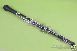 New oboe C key ebony Wood Body 3rd Octave left F Resonance Silver Plated #3