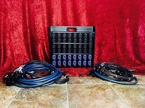 WhirlWind SB16P1G 16 Channel Splitter Box w/ Long and Short Snake Cables