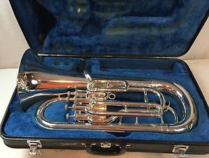 BEAUTIFUL YAMAHA MODEL YEP-321S SILVER EUPHONIUM IN READY TO PLAY CONDITION