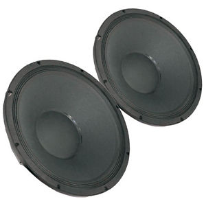 Pair Radian 2216 15" 8 ohm Extended LF Woofer Subwoofer 2800W