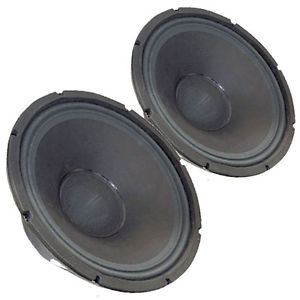 Pair Radian 512-BBK 12" 8ohm 2-Way Coaxial Ceiling Speaker Bracket Transformer