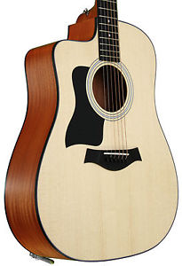 Taylor 110ce Dreadnought Left-Handed Acoustic-electric Guitar - Cutaway, Natural