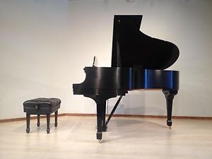 BEAUTIFUL STEINWAY & SONS MODEL M EBONY GRAND PIANO MADE IN 2016