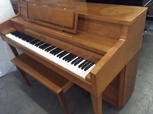 Starck console upright piano walnut Los Angeles 184242