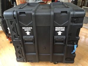 SKB Roto Shock Rack 12U Hard Case ‑ Black - 24" Deep - Casters - 3SKB-R912U24